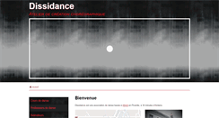 Desktop Screenshot of dissidance.fr